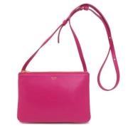 Pre-owned Leather shoulder-bags Celine Vintage , Pink , Dames