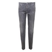 Grijze Denim Jeans met Merklogo Dsquared2 , Gray , Heren