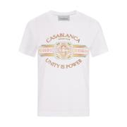 Unity is Power White T-shirt Casablanca , White , Dames