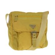 Pre-owned Nylon prada-bags Prada Vintage , Yellow , Dames