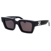 Zwarte zonnebril Oeri126 Virgil stijl Off White , Black , Unisex