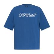 T-shirt met logo Off White , Blue , Heren