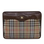 Pre-owned Canvas clutches Burberry Vintage , Multicolor , Dames