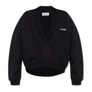 Sweatshirt met logo The Attico , Black , Dames