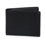 Heren Portemonnee Piquadro , Black , Unisex