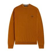 Klassieke Crewneck Sweater Fred Perry , Brown , Heren