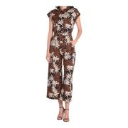 Afrikaanse Print Linnen Jumpsuit Marella , Multicolor , Dames