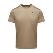 Stijlvolle Heren T-Shirt K-Way , Beige , Heren