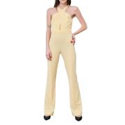 Gele Jumpsuit - Italiaanse Mode Patrizia Pepe , Yellow , Dames