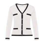 Bicolor Kenya Fijn Vest Max Mara , White , Dames