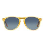 Vintage Pilot Zonnebril met Metalen Pijl Persol , Yellow , Unisex