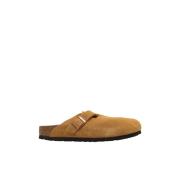 Boston BS Suède Slippers Birkenstock , Brown , Heren