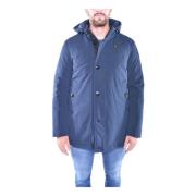 Waterdichte Medium Trench met Logo Blauer , Blue , Heren