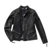 Stijlvolle Jas met 100% Samenstelling Blauer , Black , Dames