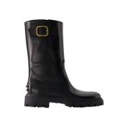 Leather boots Tod's , Black , Dames