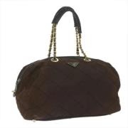 Pre-owned Nylon handbags Prada Vintage , Purple , Dames