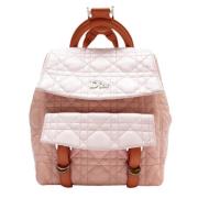 Pre-owned Leather backpacks Dior Vintage , Pink , Dames