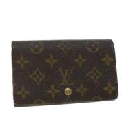 Pre-owned Canvas wallets Louis Vuitton Vintage , Brown , Dames