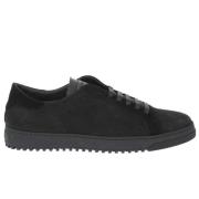 Suede Lace-Up Sneakers Off White , Black , Dames