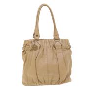 Pre-owned Leather celine-bags Celine Vintage , Beige , Dames