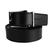 Reversible Leather Belt - Black Baldinini , Black , Heren