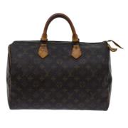 Pre-owned Canvas louis-vuitton-bags Louis Vuitton Vintage , Brown , Da...