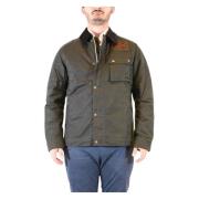 Gewatteerde Fluweel Kraag Jas Barbour , Green , Heren