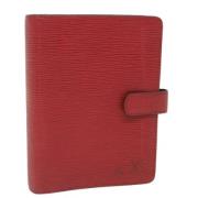 Pre-owned Leather home-office Louis Vuitton Vintage , Red , Dames