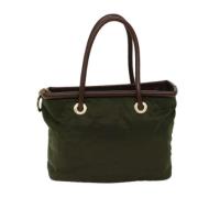 Pre-owned Fabric totes Celine Vintage , Green , Dames