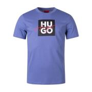 Stijlvolle T-shirts en Polos voor Mannen Hugo Boss , Purple , Heren