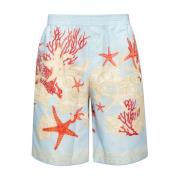 Shorts met 'Barocco Sea' patroon Versace , Multicolor , Heren