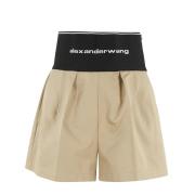 Safari Shorts Alexander Wang , Beige , Dames