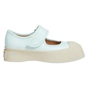 Nappa leren mary jane sneaker Marni , Blue , Dames