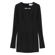 Zwarte Jersey Jurk Blumarine , Black , Dames