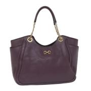 Pre-owned Leather handbags Salvatore Ferragamo Pre-owned , Purple , Da...