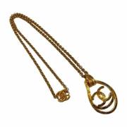 Pre-owned Metal necklaces Chanel Vintage , Yellow , Dames