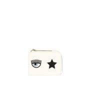 Eye Star Logo Dames Portemonnee Chiara Ferragni Collection , White , D...