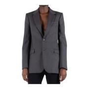 Houtskool Single-Breasted Blazer Wardrobe.nyc , Gray , Dames