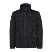 Urban Militaire Stijl Field Jacket Peuterey , Black , Heren