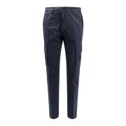 Blauwe Broek met Ritssluiting Stone Island , Blue , Heren