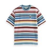 Gestructureerde Gestreepte Relaxte Fit T-shirt Scotch & Soda , Multico...