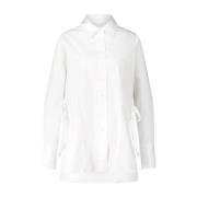 Blouse met Vetersluiting Closed , White , Dames