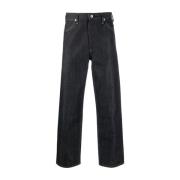 Blauwe Straight-Cut Jeans voor Heren Jil Sander , Blue , Heren