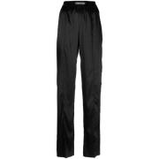 Zwarte Satijnen Hoge Taille Broek Tom Ford , Black , Dames