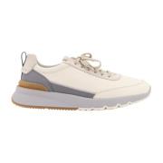 Witte Sneakers Veters Rubber Zool Italië Brunello Cucinelli , White , ...