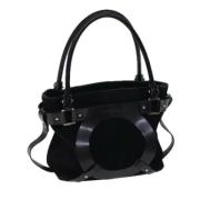 Pre-owned Suede handbags Salvatore Ferragamo Pre-owned , Black , Dames