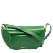 Pre-owned Leather shoulder-bags Burberry Vintage , Green , Dames