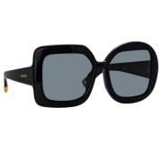 Vierkante Zonnebril Zwart Jacquemus , Black , Unisex