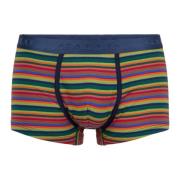 Groene Gestreepte Katoenen Boxershorts Gallo , Multicolor , Heren