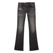 Bootcut Jeans - D-Backler Diesel , Black , Heren